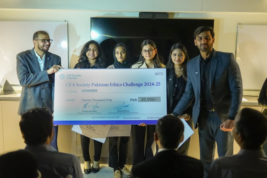 Winners of the CFA Society Pakistan Ethics Challenge 2025